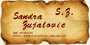 Sandra Zujalović vizit kartica